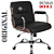 Cadeira Original Eames Diretor com Rodinhas Cromadas e Anti Risco Linha Capa em Madeira Escura Cinza Escuro - Imagem 4