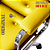 Cadeira Design Office Eames Signature Presidente Cromada com Rodinhas Anti Risco - Capa em Madeira- Amarelo - Imagem 2