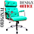 Cadeira Design Office Eames Signature Presidente Cromada com Rodinhas Anti Risco - Capa em Madeira- Verde Água - Imagem 3
