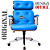 Cadeira Design Office Eames Signature Presidente Cromada com Rodinhas Anti Risco - Capa em Madeira - Azul Bebê - Imagem 4