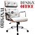 Cadeira Design Office Eames Signature Presidente Cromada com Rodinhas Anti Risco - Capa em Madeira - Branco - Imagem 3