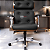 Cadeira Design Office Eames Signature Presidente Cromada com Rodinhas Anti Risco - Capa em Madeira - Marrom Café - Imagem 2