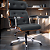 Cadeira Design Office Eames Signature Presidente Cromada com Rodinhas Anti Risco - Capa em Madeira - Marrom Café - Imagem 1
