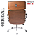 Cadeira Design Office Eames Signature Presidente Cromada com Rodinhas Anti Risco - Capa em Madeira - Marrom Café - Imagem 6