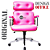 Cadeira Design Office Eames Signature Presidente Cromada com Rodinhas - Anti Risco - Capa em Madeira - Rosa Claro - Imagem 4