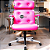 Cadeira Design Office Eames Signature Presidente Cromada com Rodinhas - Anti Risco - Capa em Madeira - Rosa Claro - Imagem 2