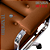 Cadeira Design Office Eames Signature Presidente Cromada com Rodinhas - Anti Risco - Capa em Madeira - Caramelo - Imagem 6