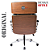 Cadeira Design Office Eames Signature Presidente Cromada com Rodinhas - Anti Risco - Capa em Madeira - Cinza Claro - Imagem 6