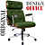 Cadeira Design Office Eames Signature Presidente Cromada com Rodinhas - Anti Risco - Capa em Madeira - Verde Escuro - Imagem 3