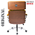 Cadeira Design Office Eames Signature Presidente Cromada com Rodinhas - Anti Risco - Capa em Madeira - Amarelo Mostarda - Imagem 4