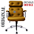 Cadeira Design Office Eames Signature Presidente Cromada com Rodinhas - Anti Risco - Capa em Madeira - Amarelo Mostarda - Imagem 2