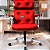 Cadeira Design Office Eames Signature Presidente Cromada com Rodinhas - Anti Risco - Capa em Madeira - Rosa Pink - Imagem 2