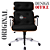 Cadeira Design Office Eames Signature Presidente Cromada com Rodinhas - Anti Risco - Capa em Madeira - Preto - Imagem 4