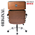 Cadeira Design Office Eames Signature Presidente Cromada com Rodinhas - Anti Risco - Capa em Madeira - Preto - Imagem 6