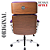 Cadeira Design Office Eames Signature Presidente Cromada com Rodinhas - Anti Risco - Capa em Madeira - Roxo - Imagem 6