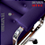 Cadeira Design Office Eames Signature Presidente Cromada com Rodinhas - Anti Risco - Capa em Madeira - Roxo - Imagem 5