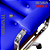 Cadeira Design Office Eames Signature Presidente Cromada com Rodinhas - Anti Risco - Capa em Madeira - Azul Royal - Imagem 5