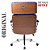 Cadeira Design Office Eames Signature Presidente Cromada com Rodinhas - Anti Risco - Capa em Madeira - Azul Royal - Imagem 6