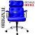 Cadeira Design Office Eames Signature Presidente Cromada com Rodinhas - Anti Risco - Capa em Madeira - Azul Royal - Imagem 4