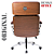 Cadeira Design Office Eames Signature Presidente Cromada com Rodinhas - Anti Risco - Capa em Madeira - Vermelho Vinho - Imagem 6