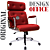 Cadeira Design Office Eames Signature Presidente Cromada com Rodinhas - Anti Risco - Capa em Madeira - Vermelho - Imagem 3