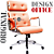Cadeira Design Office Eames Signature Presidente Cromada com Rodinhas - Anti Risco - Capa em Madeira - Vermelho Telha - Imagem 3
