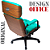 Cadeira Design Office Eames Signature Presidente Black com Rodinhas - Anti Risco - Capa em Madeira - Verde Água - Imagem 7