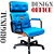 Cadeira Design Office Eames Signature Presidente Black com Rodinhas - Anti Risco - Capa em Madeira - Azul Bebê - Imagem 3