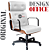 Cadeira Design Office Eames Signature Presidente Black com Rodinhas - Anti Risco - Capa em Madeira - Branco - Imagem 3