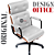 Cadeira Design Office Eames Signature Presidente Black com Rodinhas - Anti Risco - Capa em Madeira - Branco - Imagem 4