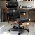 Cadeira Design Office Eames Signature Presidente Black com Rodinhas - Anti Risco - Capa em Madeira - Marrom Café - Imagem 1