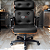 Cadeira Design Office Eames Signature Presidente Black com Rodinhas - Anti Risco - Capa em Madeira - Marrom Café - Imagem 2