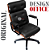 Cadeira Design Office Eames Signature Presidente Black com Rodinhas - Anti Risco - Capa em Madeira - Marrom Café - Imagem 4