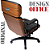 Cadeira Design Office Eames Signature Presidente Black com Rodinhas - Anti Risco - Capa em Madeira - Marrom Café - Imagem 6