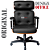 Cadeira Design Office Eames Signature Presidente Black com Rodinhas - Anti Risco - Capa em Madeira - Marrom Café - Imagem 5