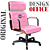 Cadeira Design Office Eames Signature Presidente Black com Rodinhas - Anti Risco - Capa em Madeira - Rosa Claro - Imagem 3