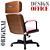 Cadeira Design Office Eames Signature Presidente Black com Rodinhas - Anti Risco - Capa em Madeira - Rosa Claro - Imagem 7
