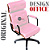 Cadeira Design Office Eames Signature Presidente Black com Rodinhas - Anti Risco - Capa em Madeira - Rosa Claro - Imagem 5