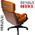 Cadeira Design Office Eames Signature Presidente Black com Rodinhas - Anti Risco - Capa em Madeira - Caramelo - Imagem 6