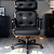 Cadeira Design Office Eames Signature Presidente Black com Rodinhas - Anti Risco - Capa em Madeira - Cinza Escuro - Imagem 2