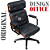 Cadeira Design Office Eames Signature Presidente Black com Rodinhas - Anti Risco - Capa em Madeira - Cinza Escuro - Imagem 4