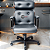 Cadeira Design Office Eames Signature Presidente Black com Rodinhas - Anti Risco - Capa em Madeira - Cinza Claro - Imagem 2
