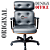 Cadeira Design Office Eames Signature Presidente Black com Rodinhas - Anti Risco - Capa em Madeira - Cinza Claro - Imagem 4