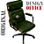 Cadeira Design Office Eames Signature Presidente Black com Rodinhas - Anti Risco - Capa em Madeira - Verde Escuro - Imagem 5