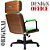 Cadeira Design Office Eames Signature Presidente Black com Rodinhas - Anti Risco - Capa em Madeira - Verde Limão - Imagem 7