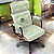 Cadeira Design Office Eames Signature Presidente Black com Rodinhas - Anti Risco - Capa em Madeira - Verde Limão - Imagem 1