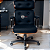 Cadeira Design Office Eames Signature Presidente Black com Rodinhas - Anti Risco - Capa em Madeira - Azul Marinho - Imagem 2