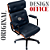Cadeira Design Office Eames Signature Presidente Black com Rodinhas - Anti Risco - Capa em Madeira - Azul Marinho - Imagem 3