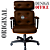 Cadeira Design Office Eames Signature Presidente Black com Rodinhas - Anti Risco - Capa em Madeira - Marrom - Imagem 4