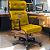 Cadeira Design Office Eames Signature Presidente Black com Rodinhas - Anti Risco - Capa em Madeira - Amarelo Mostarda - Imagem 1